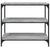 Stella Homewares Book Cabinet Grey Sonoma 80x33x70.5 cm Engineered Wood and Steel