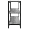 Stella Homewares Book Cabinet Grey Sonoma 80x33x70.5 cm Engineered Wood and Steel