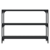 Stella Homewares Book Cabinet Black 100x33x70.5 cm Engineered Wood and Steel