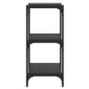 Stella Homewares Book Cabinet Black 100x33x70.5 cm Engineered Wood and Steel