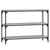 Stella Homewares Book Cabinet Grey Sonoma 100x33x70.5cm Engineered Wood and Steel