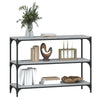 Stella Homewares Book Cabinet Grey Sonoma 100x33x70.5cm Engineered Wood and Steel