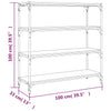 Stella Homewares Book Cabinet Black 100x33x100 cm Engineered Wood and Steel