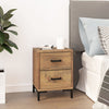 Stella Homewares Bedside Cabinet Brown 36x30x45 cm Solid Pinewood
