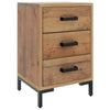 Stella Homewares Bedside Cabinet Brown 40x30x55 cm Solid Pinewood