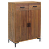 Stella Homewares Shoe Rack 75x40x110 cm Solid Pinewood