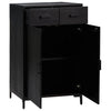 Stella Homewares Shoe Rack Black 75x40x110 cm Solid Pinewood