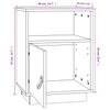 Stella Homewares Bedside Cabinets 2 pcs 40x34x55 cm Solid Wood Pine