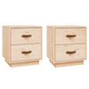 Stella Homewares Bedside Cabinets 2 pcs 40x34x45 cm Solid Wood Pine