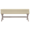 Stella Homewares Storage Stool 110x45x49 cm Linen