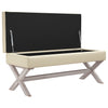 Stella Homewares Storage Stool 110x45x49 cm Linen