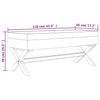 Stella Homewares Storage Stool 110x45x49 cm Linen