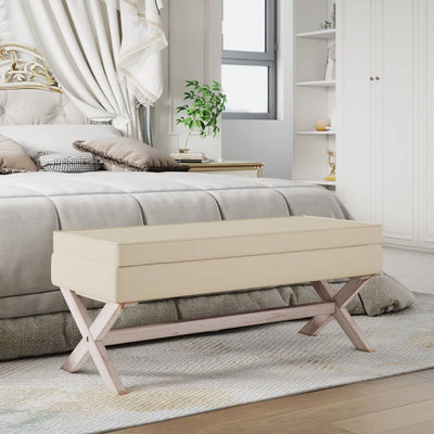 Stella Homewares Storage Stool 110x45x49 cm Linen