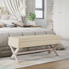 Stella Homewares Storage Stool 110x45x49 cm Linen