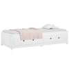 Stella Homewares Day Bed without Mattress White 90x190 cm Solid Wood Pine