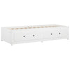 Stella Homewares Day Bed without Mattress White 90x190 cm Solid Wood Pine