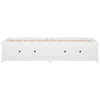 Stella Homewares Day Bed without Mattress White 90x190 cm Solid Wood Pine