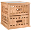 Stella Homewares Bedside Cabinets 2 pcs 34x34x34 cm Solid Wood Walnut