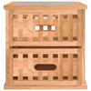 Stella Homewares Bedside Cabinets 2 pcs 34x34x34 cm Solid Wood Walnut