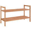 Stella Homewares Shoe Rack 69x27x41 cm Solid Wood Walnut