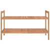 Stella Homewares Shoe Rack 69x27x41 cm Solid Wood Walnut