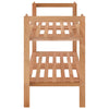 Stella Homewares Shoe Rack 69x27x41 cm Solid Wood Walnut