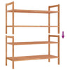 Stella Homewares Shoe Racks 2 pcs 69x27x41 cm Solid Wood Walnut