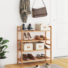 Stella Homewares Shoe Racks 2 pcs 69x27x41 cm Solid Wood Walnut