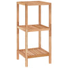 Stella Homewares Bathroom Shelf 36x36x79 cm Solid Wood Walnut
