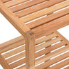 Stella Homewares Bathroom Shelf 36x36x79 cm Solid Wood Walnut