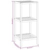 Stella Homewares Bathroom Shelf 36x36x79 cm Solid Wood Walnut