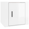 Stella Homewares Bedside Cabinet High Gloss White 50x39x47 cm