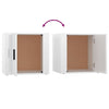 Stella Homewares Bedside Cabinet High Gloss White 50x39x47 cm