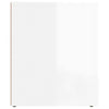 Stella Homewares Bedside Cabinets 2 pcs High Gloss White 50x39x47 cm