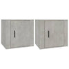 Stella Homewares Bedside Cabinets 2 pcs Concrete Grey 50x39x47 cm