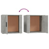 Stella Homewares Bedside Cabinets 2 pcs Concrete Grey 50x39x47 cm