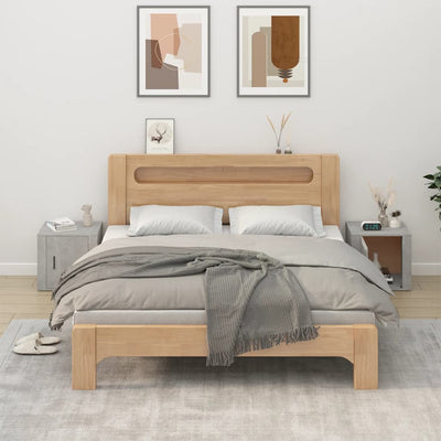 Stella Homewares Bedside Cabinets 2 pcs Concrete Grey 50x39x47 cm