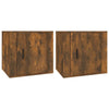 Stella Homewares Bedside Cabinets 2 pcs Smoked Oak 50x39x47 cm