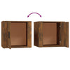 Stella Homewares Bedside Cabinets 2 pcs Smoked Oak 50x39x47 cm