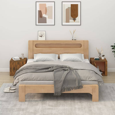 Stella Homewares Bedside Cabinets 2 pcs Smoked Oak 50x39x47 cm