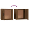 Stella Homewares Bedside Cabinets 2 pcs Brown Oak 50x39x47 cm