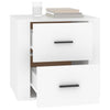 Stella Homewares Bedside Cabinet White 50x39x47 cm