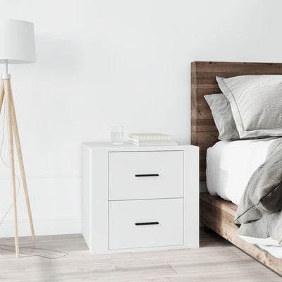 Stella Homewares Bedside Cabinet White 50x39x47 cm