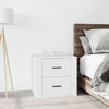Stella Homewares Bedside Cabinet White 50x39x47 cm