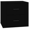 Stella Homewares Bedside Cabinet Black 50x39x47 cm