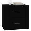 Stella Homewares Bedside Cabinet Black 50x39x47 cm