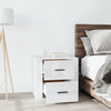 Stella Homewares Bedside Cabinet High Gloss White 50x39x47 cm