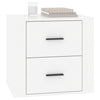 Stella Homewares Bedside Cabinet High Gloss White 50x39x47 cm