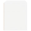 Stella Homewares Bedside Cabinet High Gloss White 50x39x47 cm