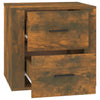 Stella Homewares Bedside Cabinet Smoked Oak 50x39x47 cm
